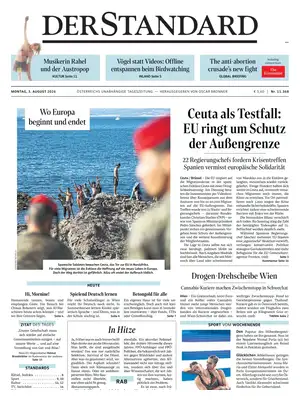 "Der Standard" Front Page