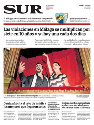 "Diario SUR" Front Page