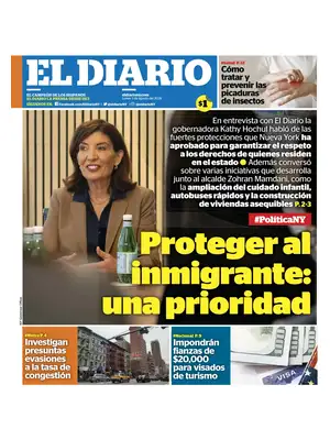 "El Diario NY" Front Page