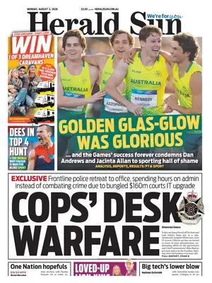 "Herald Sun" Front Page