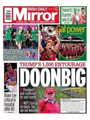 "Irish Daily Mirror" Front Page
