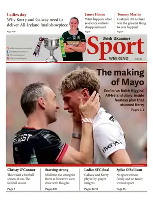 "Irish Examiner Sport" Front Page