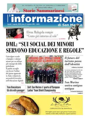 "L'Informazione di San Marino" Front Page