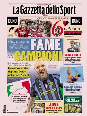 "La Gazzetta dello Sport" Front Page