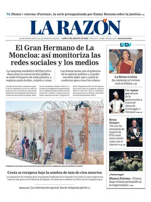 "La Razón" Front Page