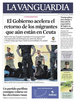 "La Vanguardia" Front Page