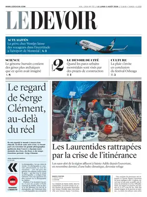 "Le Devoir" Front Page