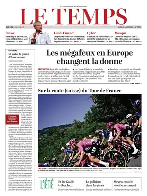 "Le Temps" Front Page