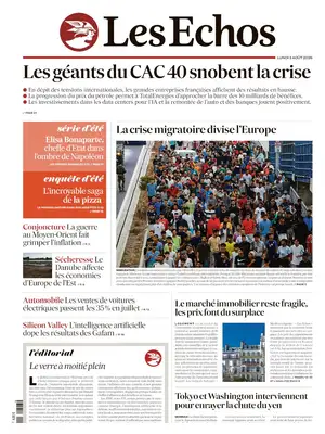 "Les Échos" Front Page
