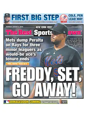 "New York Post SPORTS" Front Page