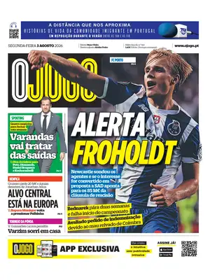 "O Jogo" Front Page