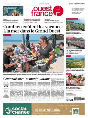 "Ouest France" Front Page
