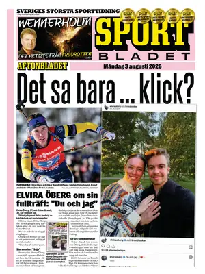 "Sportbladet" Front Page