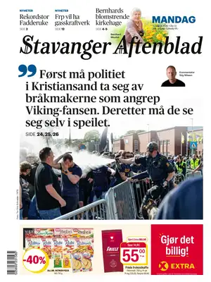 "Stavanger Aftenblad" Front Page