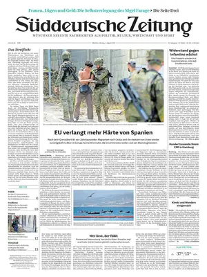 "Süddeutsche Zeitung" Front Page