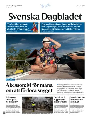 "Svenska Dagbladet" Front Page