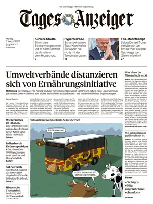 "Tages-Anzeiger | Tagi TA" Front Page