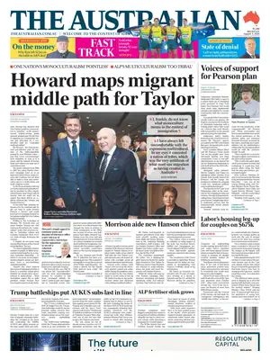 "The Australian" Front Page
