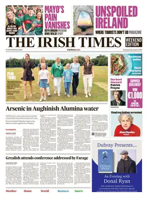 "The Irish Times" Front Page