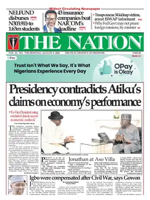 "The Nation (Nigeria)" Front Page
