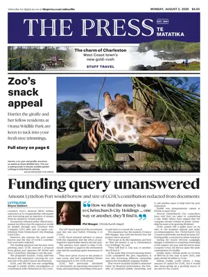"The Press | NZ" Front Page
