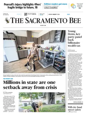 "The Sacramento Bee" Front Page