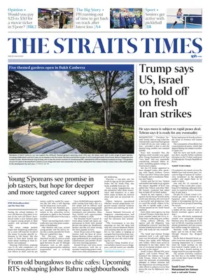 "The Straits Times" Front Page