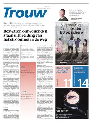 "Trouw" Front Page