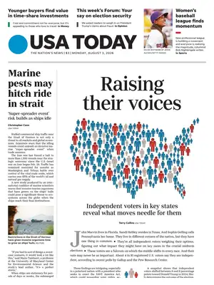 "USA Today" Front Page