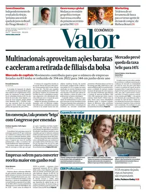 "Valor Econômico" Front Page