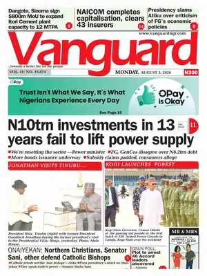 "Vanguard" Front Page