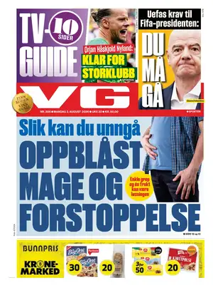 "Verdens Gang | VG" Front Page