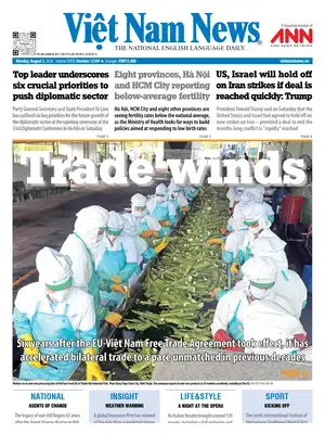 "Viet Nam News" Front Page