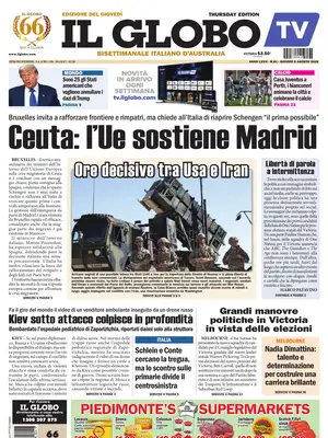 "Il Globo" Front Page