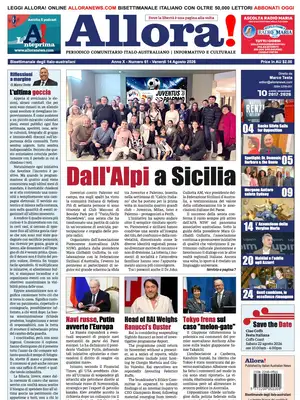 "Allora!" Front Page