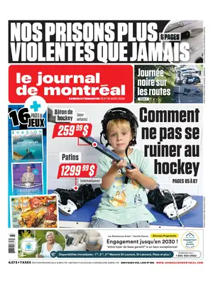 "Le Journal de Montréal" Front Page