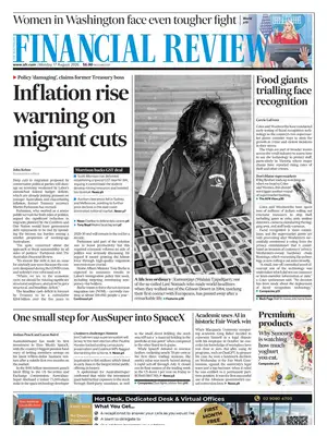 "The Australian Financial Review | AFR" Front Page
