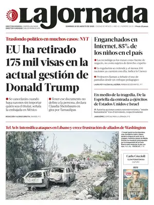 "La Jornada" Front Page