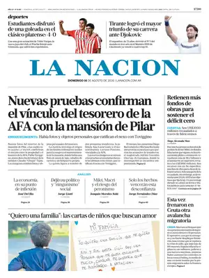 "La Nación" Front Page