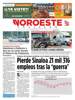 "Noroeste" Front Page
