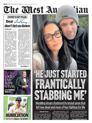 "The West Australian" Front Page