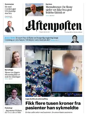 "Aftenposten" Front Page