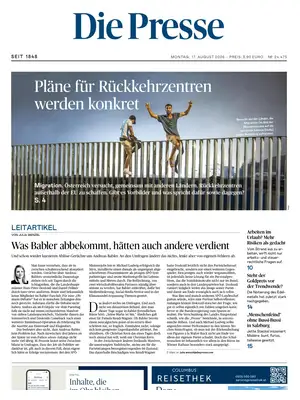 "Die Presse" Front Page