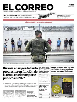 "El Correo" Front Page