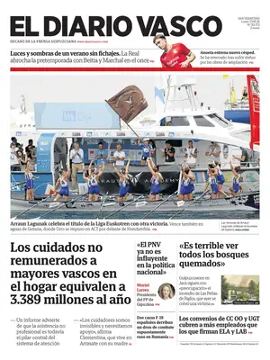 "El Diario Vasco" Front Page