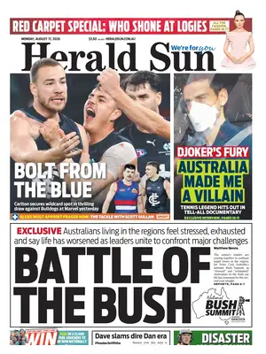 "Herald Sun" Front Page