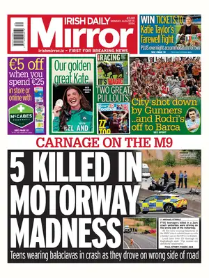 "Irish Daily Mirror" Front Page