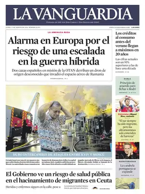 "La Vanguardia" Front Page