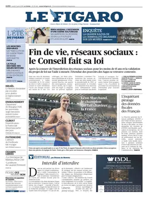 "Le Figaro" Front Page