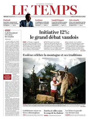 "Le Temps" Front Page